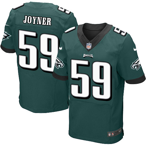 Men's Elite Seth Joyner Nike Jersey Midnight Green Home - #59 NFL Philadelphia Eagles